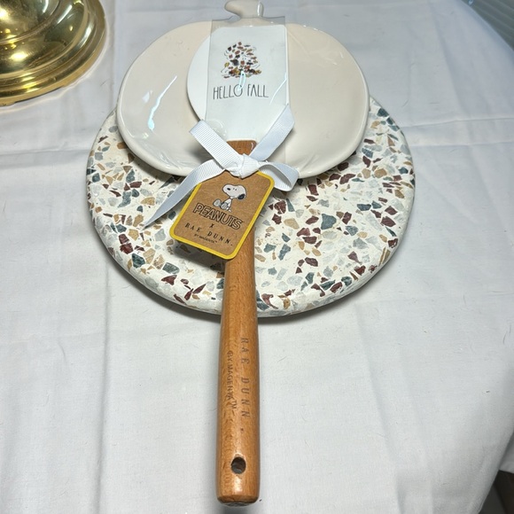 Rae Dunn Hello Fall spoon rest with spatula - Picture 3 of 5